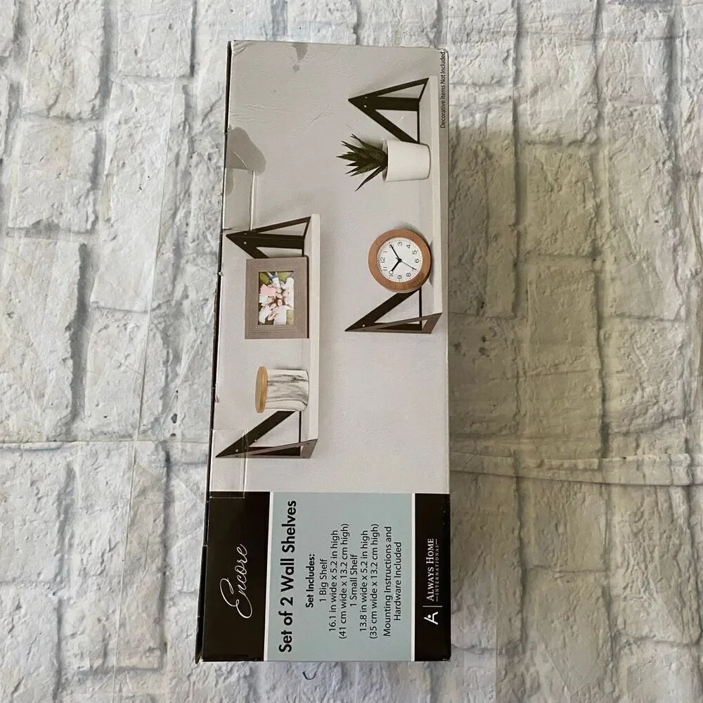 MYCO welcome sign & encore set of 2 hanging shelves